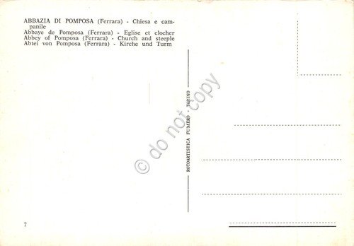Cartolina Ferrara Abbazia di Pomposa Chiesa e Campanile | Immagine Gallery 2