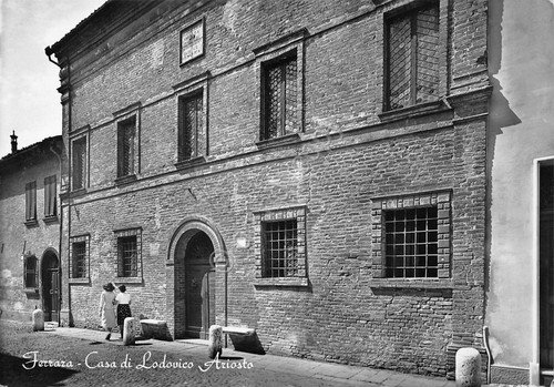 Cartolina Ferrara Casa di Ariosto Animata