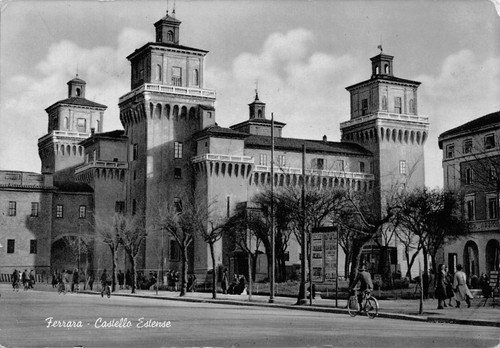 Cartolina Ferrara Castello Estense animata 1960 | Immagine principale