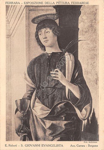 Cartolina Ferrara Esposizione Pittura ferrarese S. Giovanni Timbro a targhetta | Immagine principale