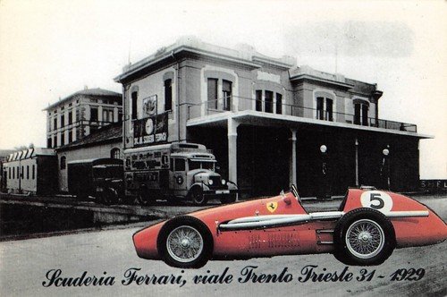 Cartolina Ferrari Vecchia sede del 1929 Numerata 193 del 1995 | Immagine principale