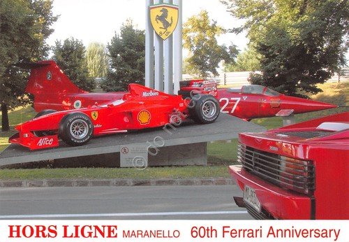 Cartolina Ferrati 60° Anniversario a Maranello Hors Ligne | Immagine principale