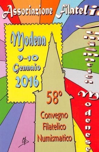 Cartolina Filatelica 58° Convegno Modena 2016