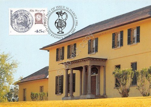Cartolina Filatelica Australia National Trust 45c 1995 Old Goverment House | Immagine principale