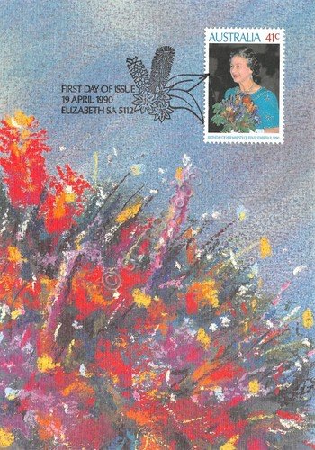 Cartolina Filatelica Australia Queen Elisabeth 1990 | Immagine principale
