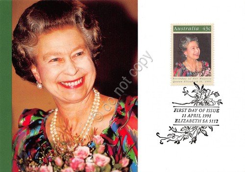 Cartolina Filatelica Australia Queen Elisabeth 1991 | Immagine principale
