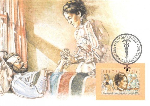 Cartolina Filatelica Australia Women in medical practice 1990 | Immagine principale