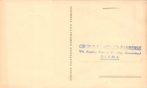 Cartolina filatelica Centenario Poste Italiane Parma 1962