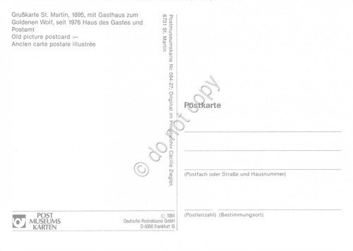 Cartolina Filatelica Gruss aus St Martin 1984