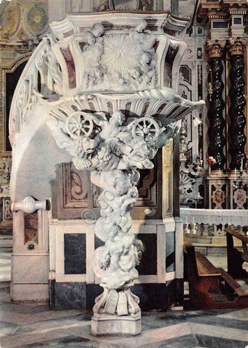 Cartolina Finalborgo Basilica di San Biagio Pulpito | Immagine principale