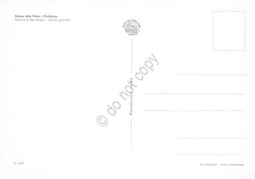 Cartolina Finalborgo Basilica San Biagio interno | Immagine Gallery 2