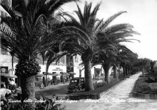 Cartolina Finale Ligure Albergo la Villetta Miramare 1957 (Savona)