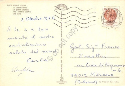 Cartolina Finale Ligure il Castelletto spiaggia animata 1976 | Immagine Gallery 2