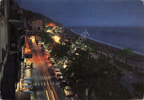 Cartolina Finale Ligure Panorama Notturno 1963 (Savona) | Immagine principale