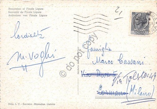 Cartolina Finale Ligure vedutine 1959 (Savona) | Immagine Gallery 4