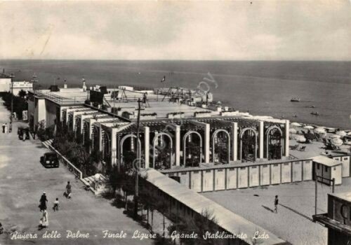 Cartolina Finale Stabilimento Lido 1956 (Savona)