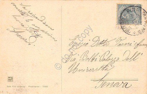 Cartolina Finalmarina Villini Collina Mombello Da Foto Prof Pertica anni … | Immagine Gallery 2