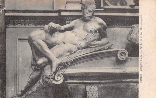 Cartolina Firenze Cappelle Medicee Il Crepuscolo Michelangelo