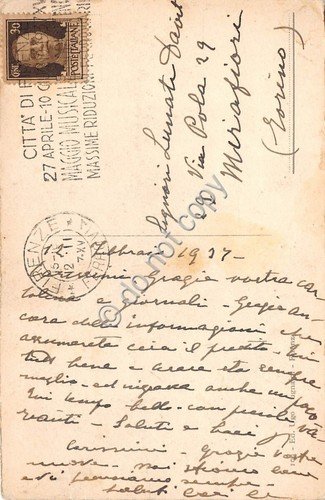 Cartolina Firenze Cattedrale Facciata 1937