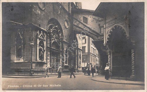 Cartolina Firenze Chiesa di Or San Michele fotografica animata anni … | Immagine principale