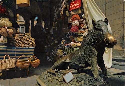 Cartolina Firenze Loggia del mercato Nuovo Cinghiale 1968 | Immagine principale