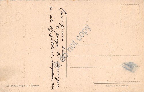 Cartolina Firenze Monumento a Principe Indiano Rajaram Chuttraputti Maharajak