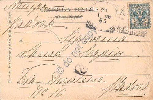 Cartolina Firenze Palazzo del Podestà cortile 1906 | Immagine Gallery 2