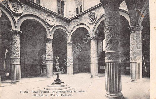 Cartolina Firenze Palazzo Vecchio Cortile 1923 | Immagine Gallery 1