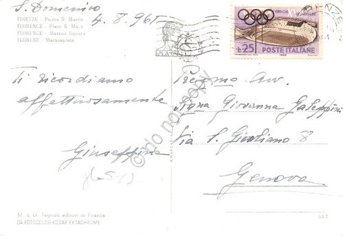 Cartolina Firenze Piazza San Marco animata auto 1965 | Immagine Gallery 2