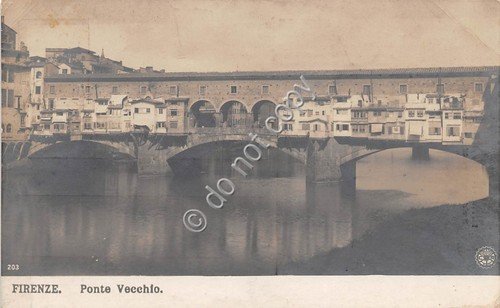 Cartolina Firenze Ponte Vecchio