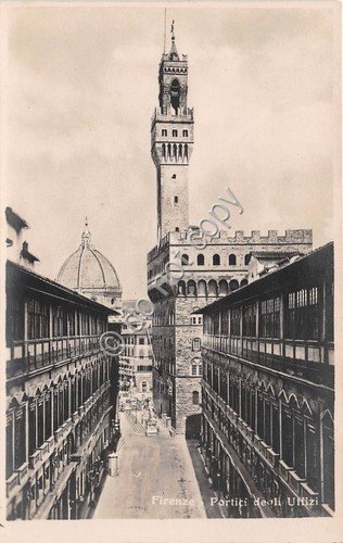 Cartolina Firenze Portici degli Uffizi Ed Alterocca | Immagine principale