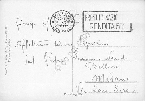 Cartolina Firenze veduta dei ponti 1938 | Immagine Gallery 2