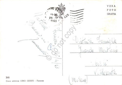 Cartolina Firenze vedute varie in miniatura 1953