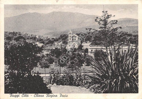 Cartolina Fiuggi Città Chiesa Regina Pacis 1949 | Immagine principale
