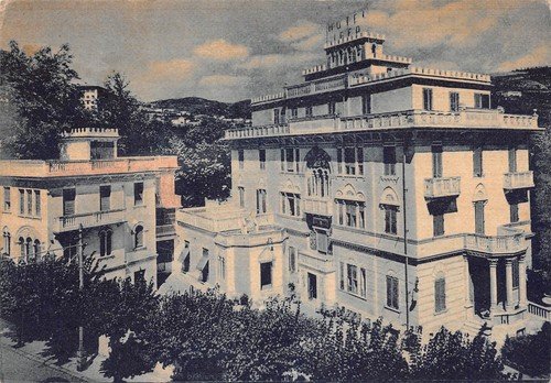 Cartolina Fiuggi Fonte Albergo Igea 1954