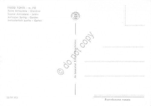 Cartolina Fiuggi Fonte Fonte Anticolane giardino trenino animata (Frosinone) | Immagine Gallery 2