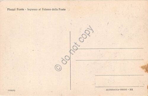Cartolina Fiuggi Fonte Ingresso al palazzo della Fonte
