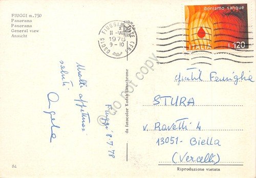 Cartolina Fiuggi panorama paese 1978 | Immagine Gallery 2