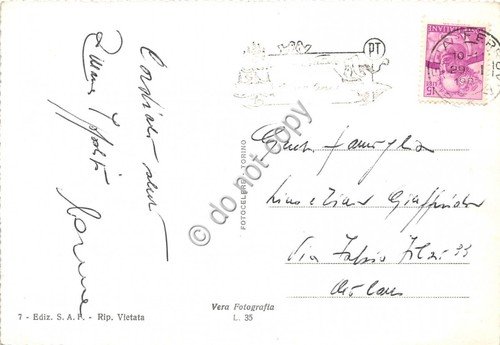 Cartolina Foggia Panorama anni '60