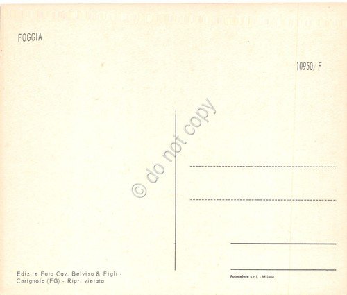 Cartolina Foggia varie vedute città anni '70 | Immagine Gallery 2