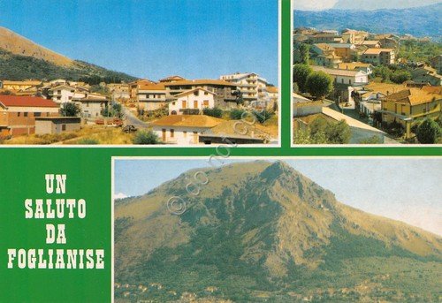 Cartolina Foglianise vedute varie paese e case anni '70