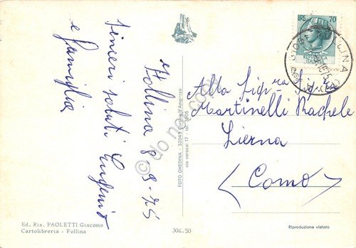 Cartolina Follina Treviso 4 vedute del paese | Immagine Gallery 2