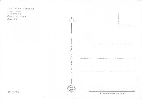 Cartolina Follonica Senzuno Panorama