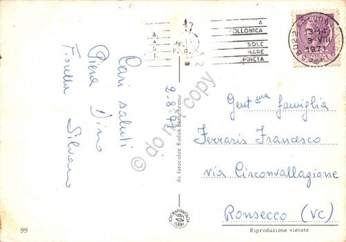 Cartolina Follonica vedute 1971 (Grosseto) | Immagine Gallery 2