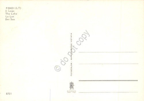 Cartolina Fondi Lago Coltivazioni anni '80 | Immagine Gallery 2