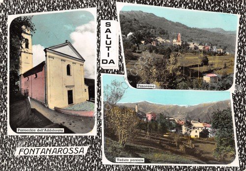 Cartolina Fontanarossa vedute varie 1971