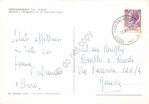 Cartolina Fontanarossa vedute varie 1971