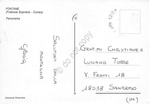 Cartolina Fontane Frabosa Soprana panorama