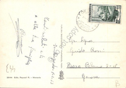 Cartolina Fontanigorda Panorama 1953