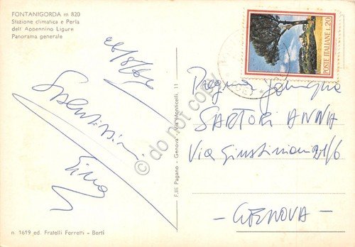 Cartolina Fontanigorda panorama 1967